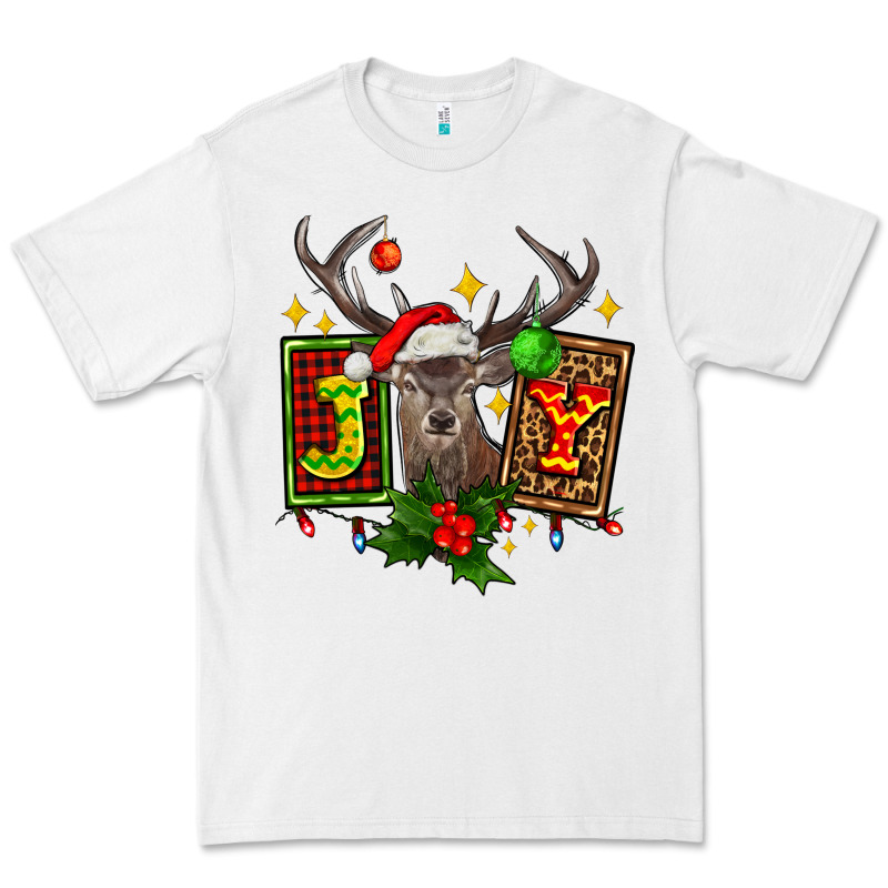 Joy With Reindeer Ado Premium Tee by AdoDesignShop | Teevron