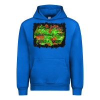 Cobalt halloween leopard lines background Urban Hoodie - BundleAndBundleShop