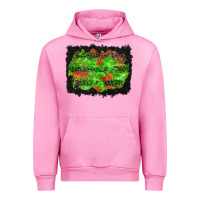 Fuchsia Pink halloween leopard lines background Urban Hoodie - BundleAndBundleShop