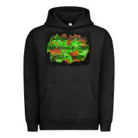 Pigment Black halloween leopard lines background Urban Hoodie - BundleAndBundleShop