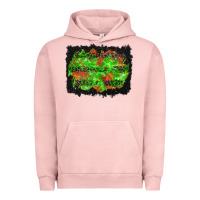 Pigment Salmon halloween leopard lines background Urban Hoodie - BundleAndBundleShop