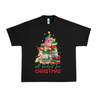 Black christmas book tree Urban Heavy Tee - MaliasSmallBusiness
