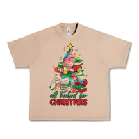 Burro christmas book tree Urban Heavy Tee - MaliasSmallBusiness