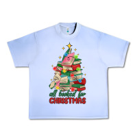 Grape Ice christmas book tree Urban Heavy Tee - MaliasSmallBusiness