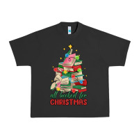 Pigment Black christmas book tree Urban Heavy Tee - MaliasSmallBusiness