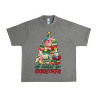 Tornado christmas book tree Urban Heavy Tee - MaliasSmallBusiness
