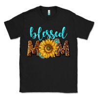 Black blessed mom with sunflower Classic Tee - NancyCooperArtShop