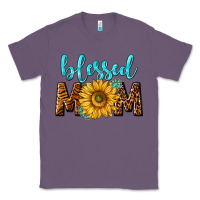 Lavender blessed mom with sunflower Classic Tee - NancyCooperArtShop