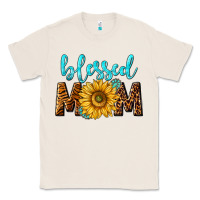 Natural blessed mom with sunflower Classic Tee - NancyCooperArtShop