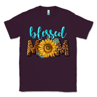 Plum blessed mom with sunflower Classic Tee - NancyCooperArtShop