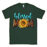 Sports Green blessed mom with sunflower Classic Tee - NancyCooperArtShop