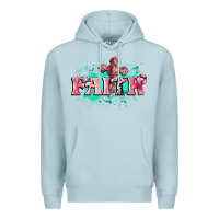 Blue Mist faith breast cancer Premium Hoodie - CowGirlArtShop