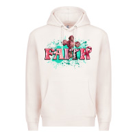 Pale Pink faith breast cancer Premium Hoodie - CowGirlArtShop