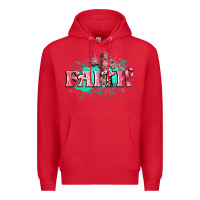Red faith breast cancer Premium Hoodie - CowGirlArtShop