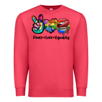Cardinal Peace love equality LGBT+ Premium Sweatshirt - CowGirlArtShop