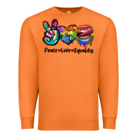 Carrot Peace love equality LGBT+ Premium Sweatshirt - CowGirlArtShop