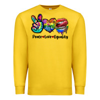 Lemon Peace love equality LGBT+ Premium Sweatshirt - CowGirlArtShop