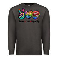 Smoke Peace love equality LGBT+ Premium Sweatshirt - CowGirlArtShop