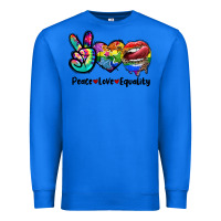 True Royal Peace love equality LGBT+ Premium Sweatshirt - CowGirlArtShop