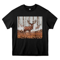 Black reinder Heavy Core Tee - JahusDesignShop