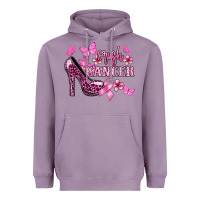 Lavender Crush Cancer with high heels Cancer Awareness Heavyweight Hoodie - HowdyJamesFarm