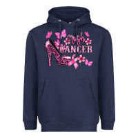 Navy Crush Cancer with high heels Cancer Awareness Heavyweight Hoodie - HowdyJamesFarm
