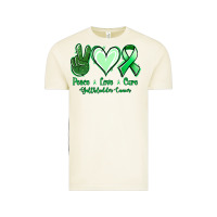 Vintage Arctic Peace love cure Gallbladder Cancer Vintage Tee - NancyCooperArtShop