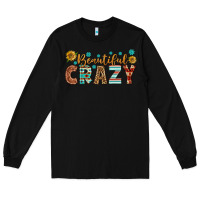 Black Western Beautiful Crazy Long Sleeve Tee - BundleAndBundleShop
