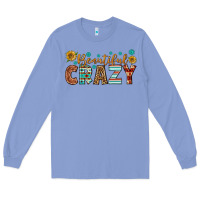 Colony Blue Western Beautiful Crazy Long Sleeve Tee - BundleAndBundleShop