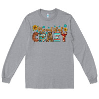 Heather Grey Western Beautiful Crazy Long Sleeve Tee - BundleAndBundleShop