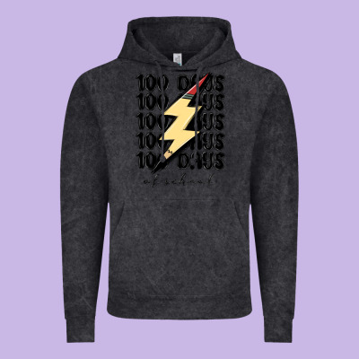 100 Days Of School Vintage Hoodie Designed By Maliassmallbusiness