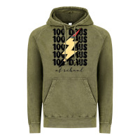 Vintage Olive 100 days of school Vintage Hoodie - MaliasSmallBusiness