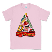 Bubblegum Pink teacher tools christmas tree Classic Tee - MaliasSmallBusiness