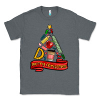 Charcoal Heather teacher tools christmas tree Classic Tee - MaliasSmallBusiness