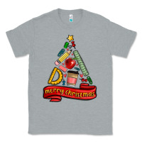 Heather Grey teacher tools christmas tree Classic Tee - MaliasSmallBusiness