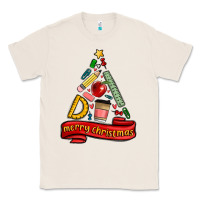 Natural teacher tools christmas tree Classic Tee - MaliasSmallBusiness