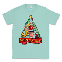 Seafoam teacher tools christmas tree Classic Tee - MaliasSmallBusiness