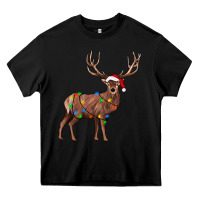 Black reindeer Heavy Core Tee - JahusDesignShop