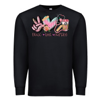 Black peace love nursing Premium Sweatshirt - CowGirlArtShop