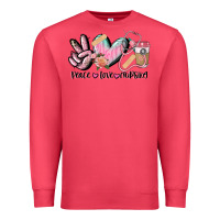 Cardinal peace love nursing Premium Sweatshirt - CowGirlArtShop