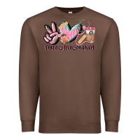 Chestnut peace love nursing Premium Sweatshirt - CowGirlArtShop