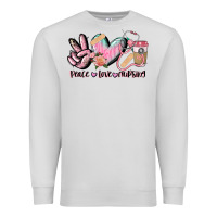 Dove Grey peace love nursing Premium Sweatshirt - CowGirlArtShop
