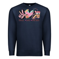 Navy peace love nursing Premium Sweatshirt - CowGirlArtShop