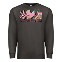 Smoke peace love nursing Premium Sweatshirt - CowGirlArtShop