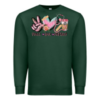 Sports Green peace love nursing Premium Sweatshirt - CowGirlArtShop