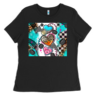 Black race heart tumbler Ladies Tee - AdoDesignShop