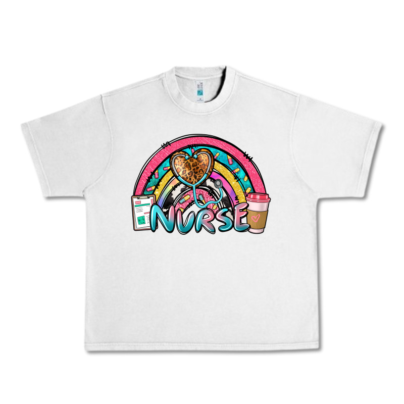 Nurse Rainbow Urban Heavy Tee by NancyCooperArtShop | Teevron