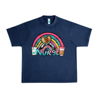 Navy nurse rainbow Urban Heavy Tee - NancyCooperArtShop