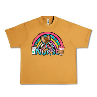 Peanut Butter nurse rainbow Urban Heavy Tee - NancyCooperArtShop