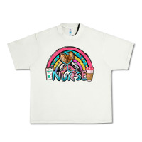 Pistachio nurse rainbow Urban Heavy Tee - NancyCooperArtShop